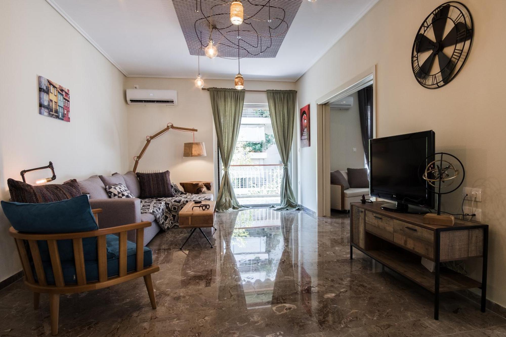 Comfy Apartment Of 104 M² Near Metro! Atenas Exterior foto